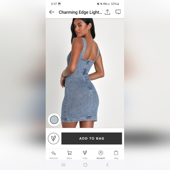 Lulu's Denim Mini Dress - Picture 9 of 9